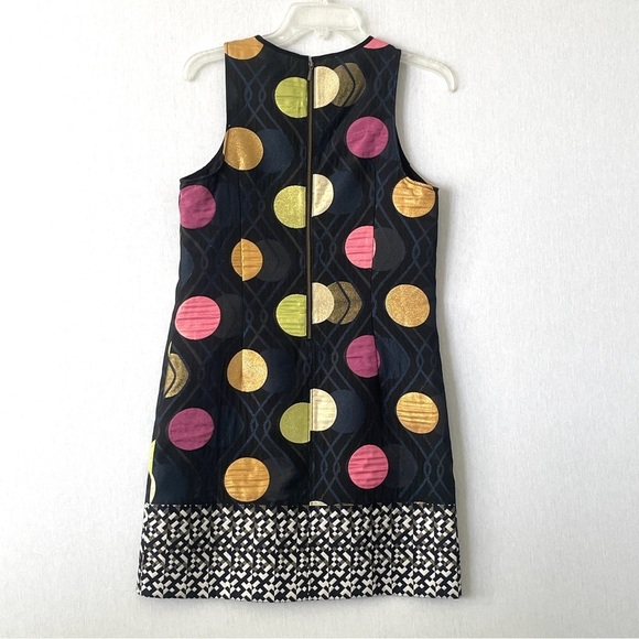 Anthropologie Maeve Jacquard Mesh Polka Dot Shift Dress - Picture 6 of 12